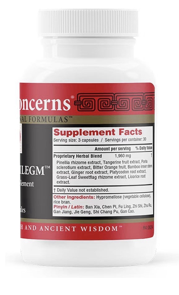 Health Concerns Clear Phlegm Herbal Supplement Mucus Chest Congestion Support
