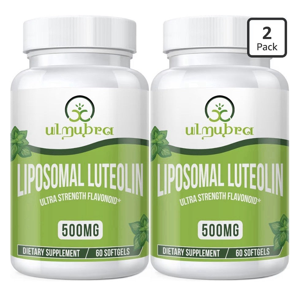 2 Pack Ulmubra Liposomal Luteolin 500MG Maximum Absorption Potent Flavonoid