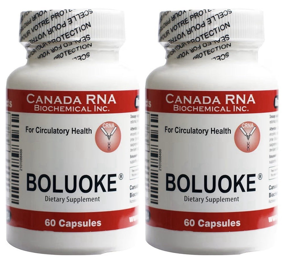 BOLUOKE Canada RNA Lumbrokinase 2 Pack 60 Capsules Each Pack Total 120 Capsules