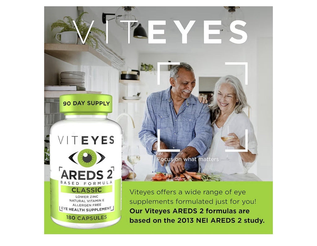 Viteyes AREDS 2 Classic Based Formula Eye Macular Vision Health Support 180 Caps