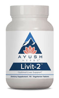 Ayush Herbs Livit-2 Optimal Liver Support Liver Care For Women & Men 90Capsules