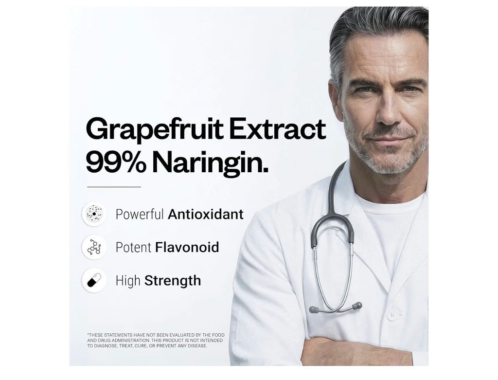 Supersmart Grapefruit Extract 99% Naringin 600mg per Day 60 Vegetarian Capsules