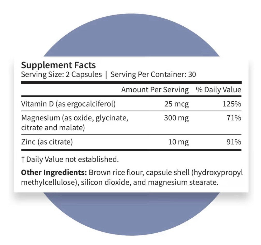 Pattern Wellness Magnesium Complex Supports Whole Body Function Muscle Bone 60ca