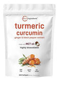Micro Ingredients Turmeric Curcumin with Ginger Black Pepper Extract 300 Softgel