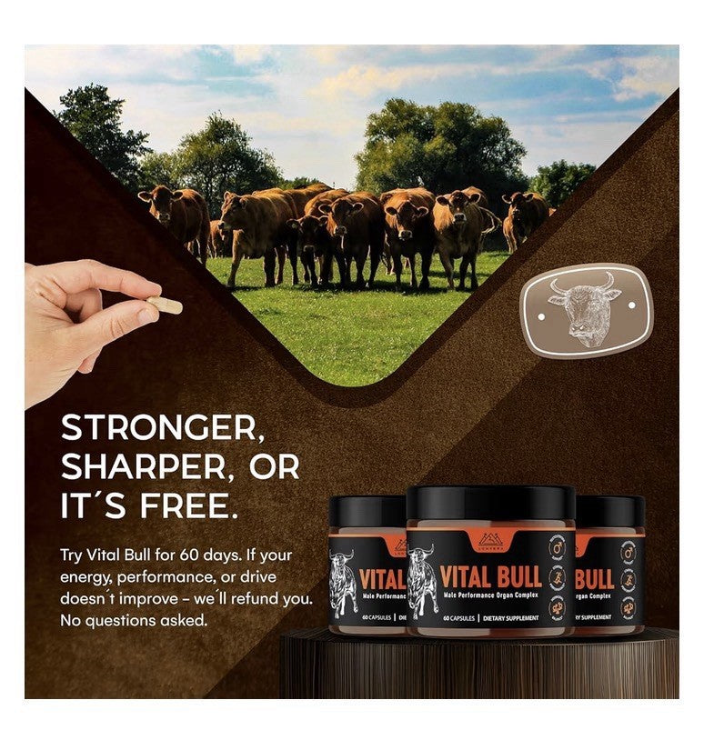 3 Pack Lonvera Vital Bull Male Performance Beef Organ Grass Fed For Men