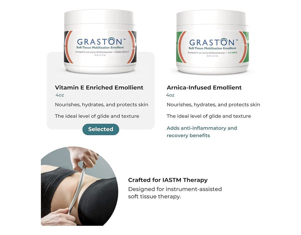 3 Pack Graston Soft Tissue Mobilization Emollient Massage Cream Physical Therapy