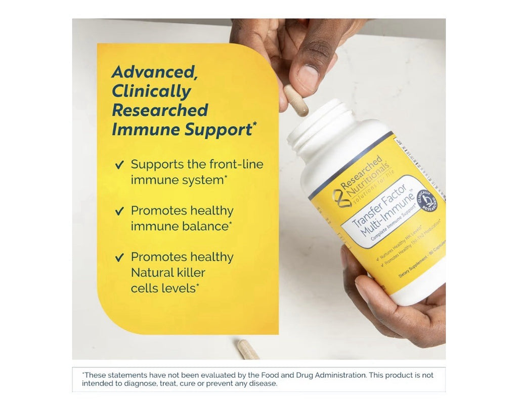 Researched Nutritionals Transfer Factor Multi-Immune With Mushrooms 90 Capsules