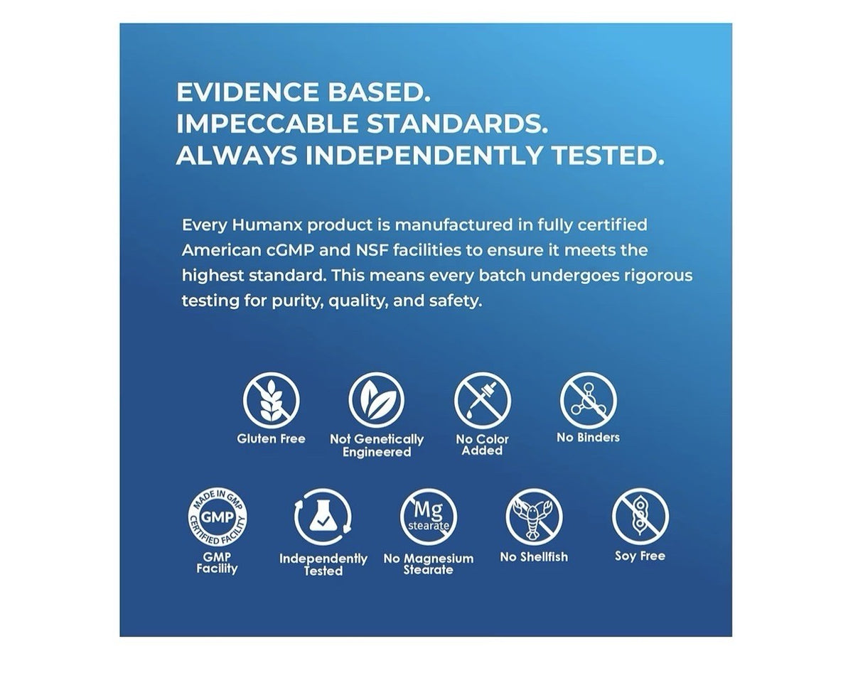 HUMANX Lactobacillus Gasseri & Reuteri+ 20 Billion CFU Organic Probiotics 30caps