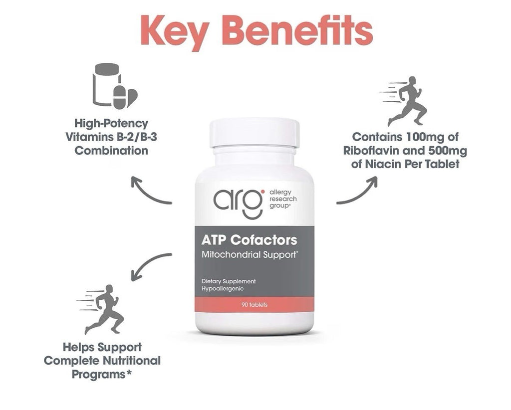 ARG ATP Cofactors Mitochondrial Support 90 Tablets