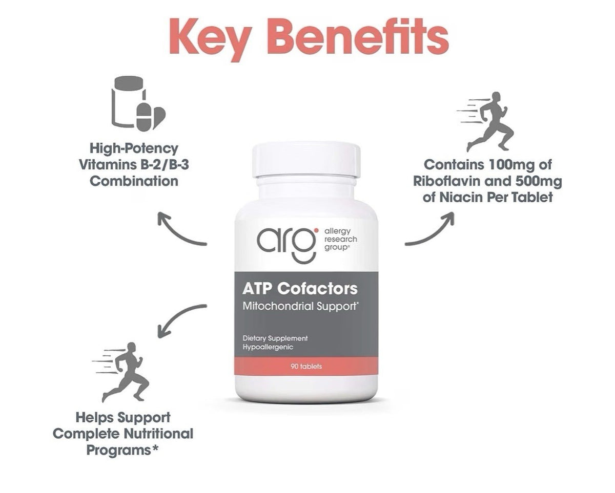 ARG ATP Cofactors Mitochondrial Support 90 Tablets