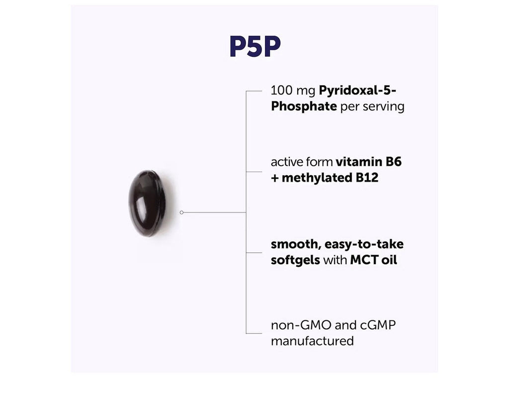 Micro Ingredients P5P Pyridoxal-5'-Phosphate 100mg Per Serving 240 Softgels