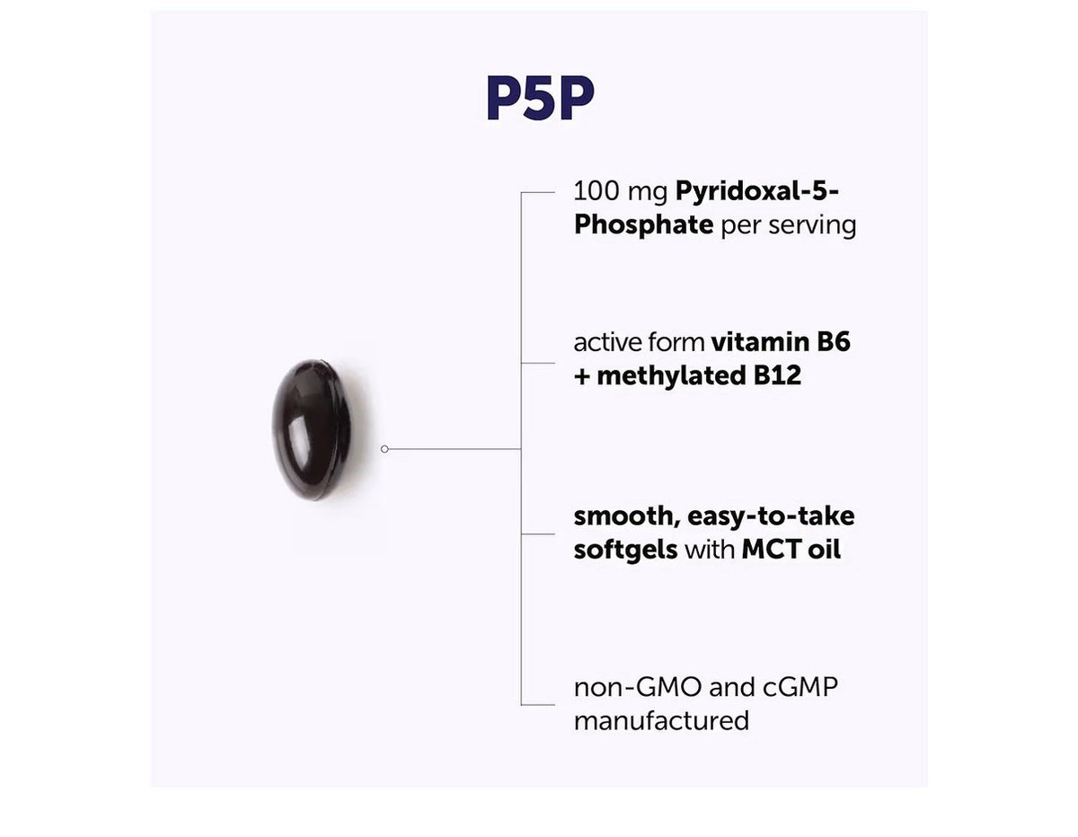 Micro Ingredients P5P Pyridoxal-5'-Phosphate 100mg Per Serving 240 Softgels