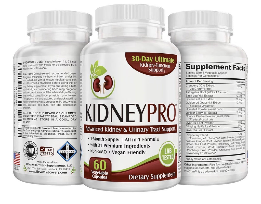 KidneyPRO Advances Kidney & Urinary Tract Support Supplement Women & Men 60 Caps