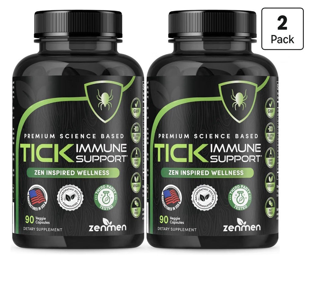 Zenmen Tick Immune Support 10 in 1 Herbal Formula Dietary Supplement 2 Pack