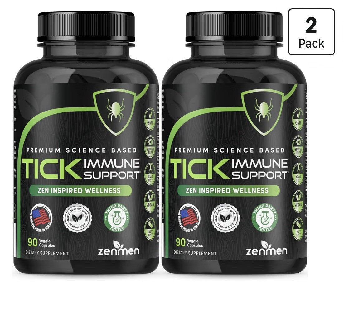 Zenmen Tick Immune Support 10 in 1 Herbal Formula Dietary Supplement 2 Pack