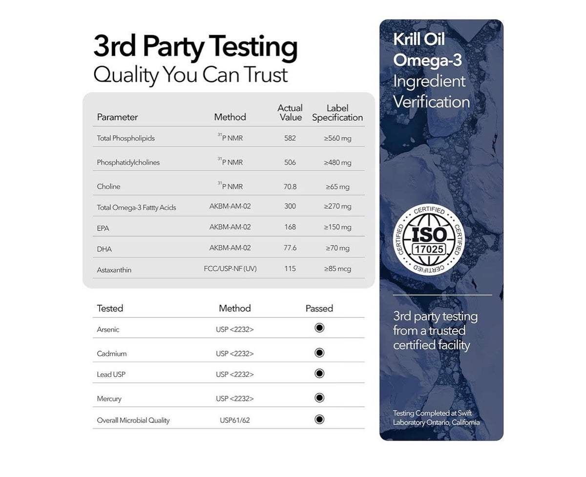 3 Pack Antractic Krill Oil 1000mg Pure Organic Omega 3 EPA DHA 56% Phospholipids