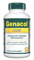 Genacol Plus AminoLock Collagen Glucosamine Healthy Joints Lubricates 180Capsule
