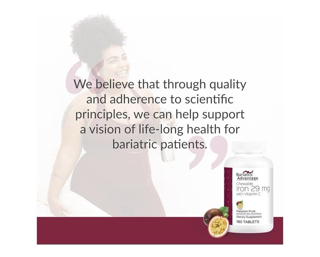 Bariatric Advantage Chewable Iron 29 mg for Bariatric Surgery Patients 180Tablet