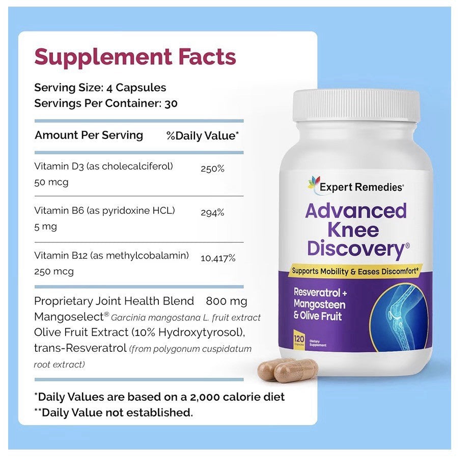 Expert Remedies Advanced Knee Discovery Joint Mobility Support Eases Discomfort