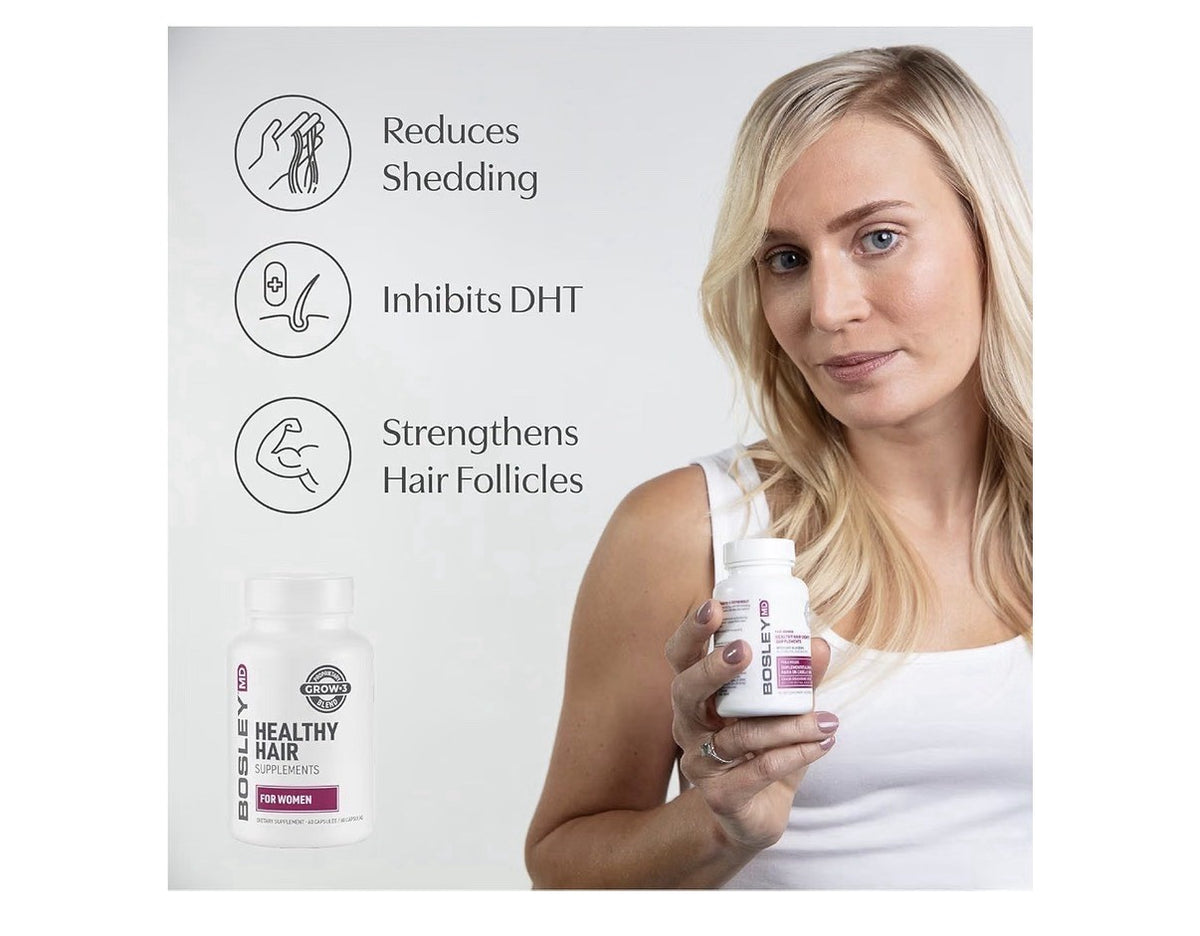 BosleyMD Healthy Hair Supplements for Women SUPLEMENTOS PARA UN CABELLO SANO 60c