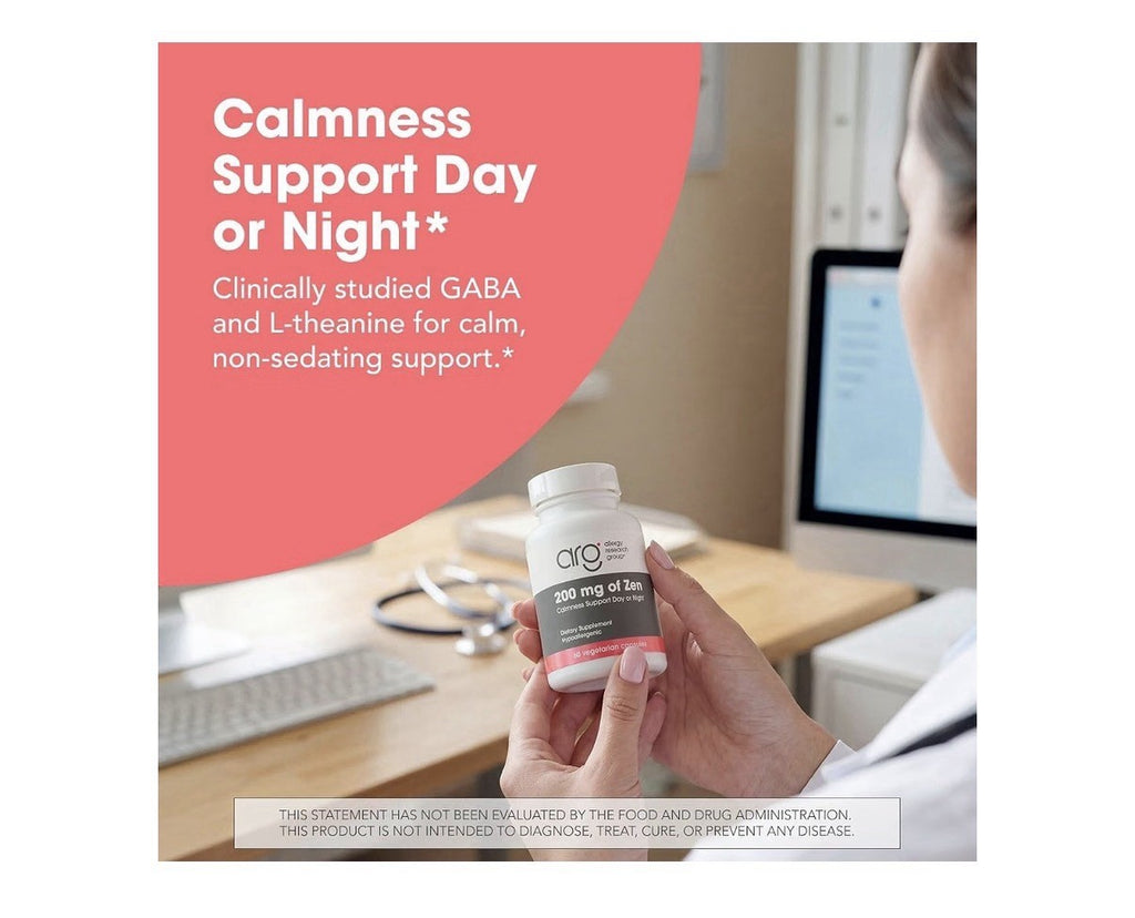 Allergy Research Group ARG 200 mg of Zen Calmness Support Day Or Night 60capsule