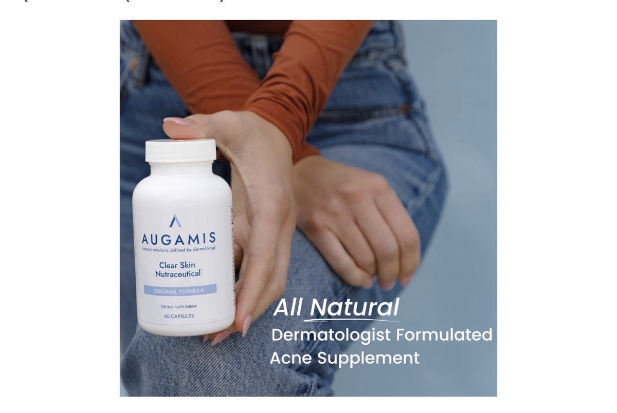 Augamis Clear Skin Nutraceutical Original Formula Acne Treatment 3 Pack