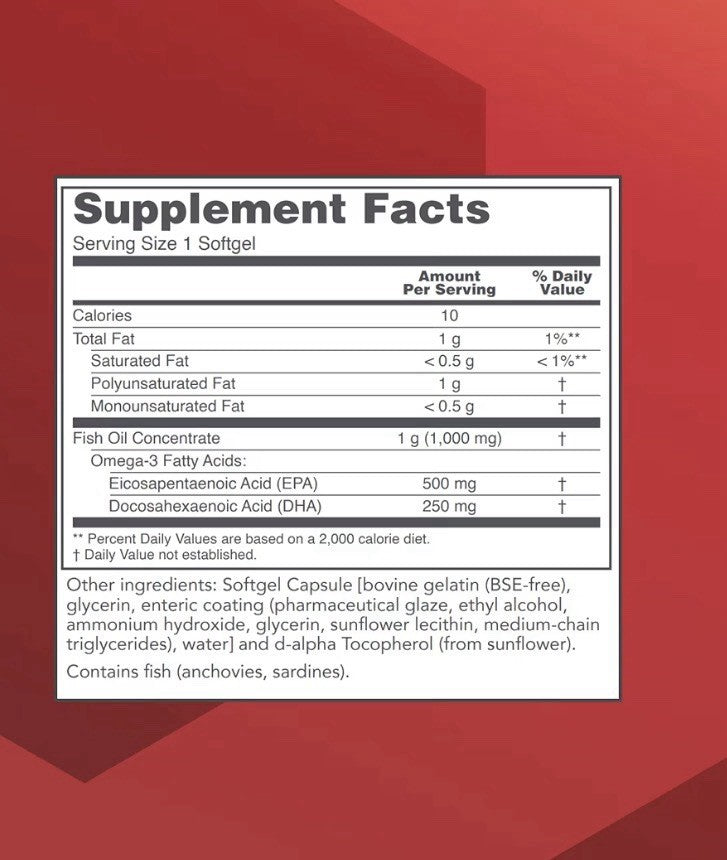 PROTOCOL FOR LIFE BALANCE Ultra Omega-3 Fish Oil Cardiovascular Support 90sgel