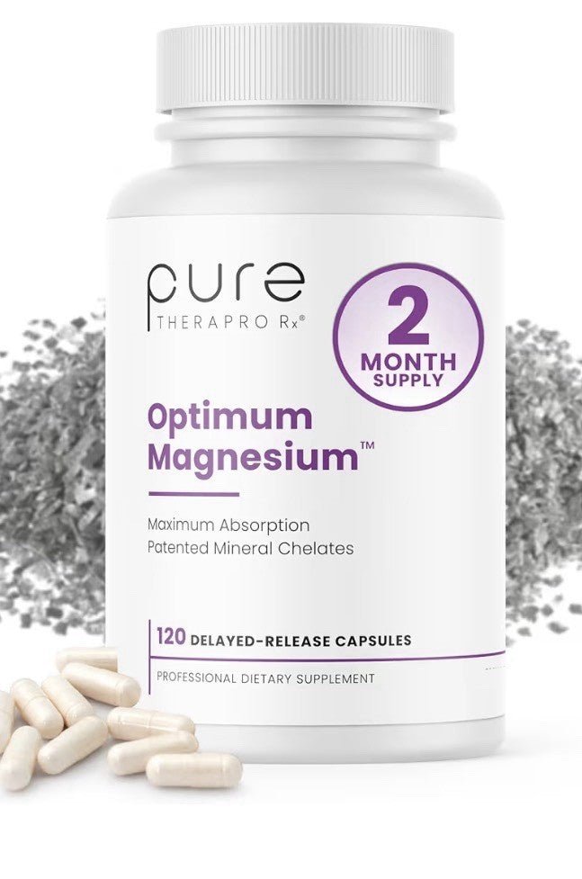 Pure TheraPro Rx Optimum Magnesium Lysinate Glycinate Di-Magnesium Malate 120cap