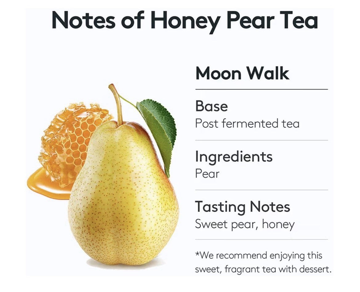 OSULLOC Moon Walk Tea Korean Pear Flavor 20 Pyramid Sweet Fruit Tea Bags 1.76oz