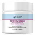 Vitamin World Retinol Cream with Vitamin A Face Moisturizer Skin Hydration 8 oz