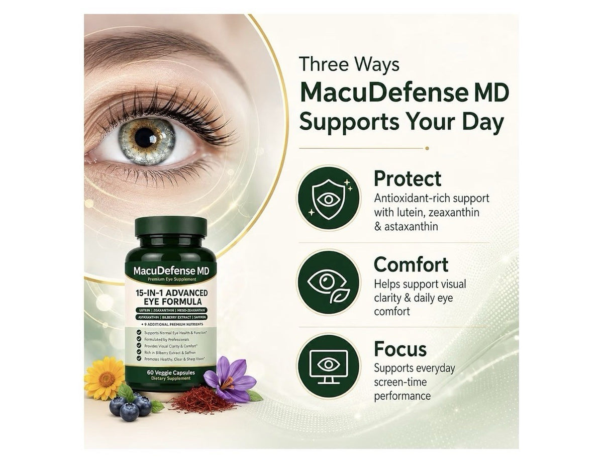 Macudefense MD 15-in-1 Advanced Eye Formula Eye Health Vision Support 60 Capsule