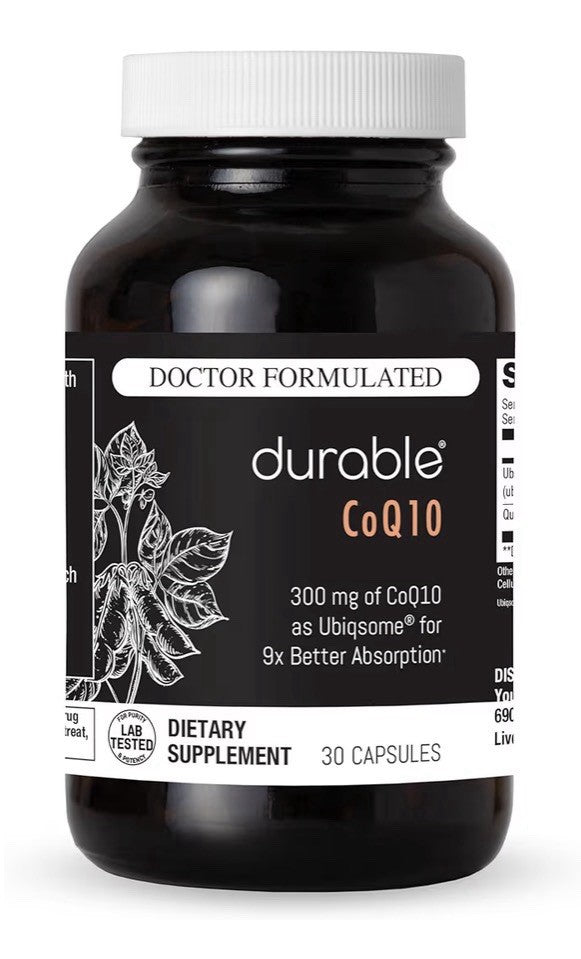 3 Packs Durable CoQ10 300mg Coenzyme Q10 Phytosome with 9X Better Absorption