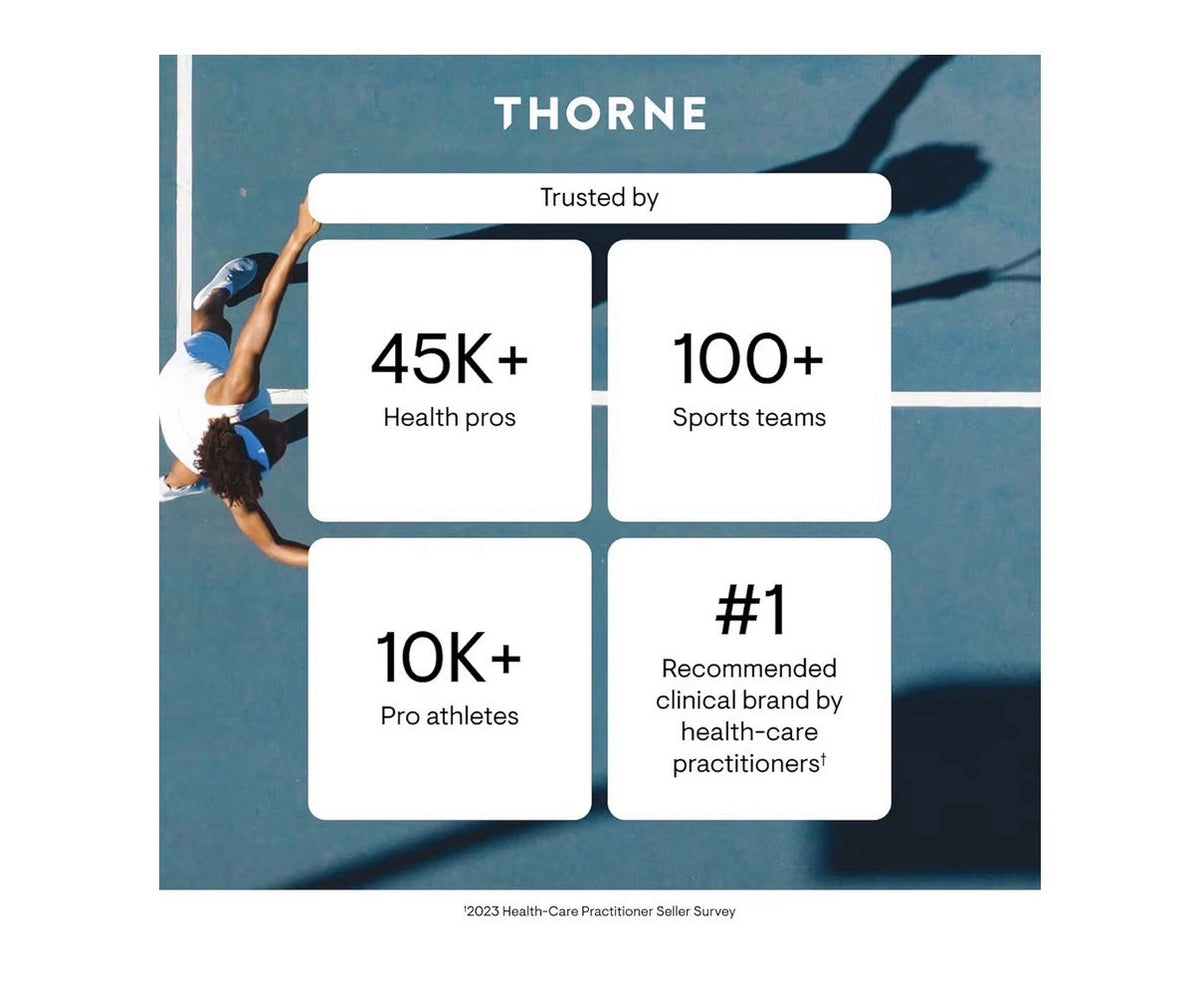 THORNE Women's Multi 50+ Comprehensive Daily Multivitamin Supplement 180Capsules