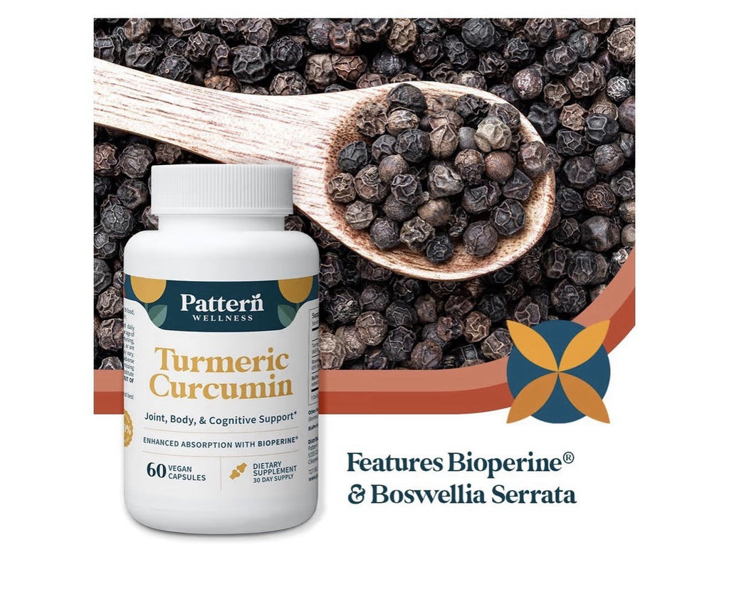 Pattern Wellness Turmeric Curcumin with BioPerine Joint Cognitive Support 2 Pack