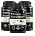 3Pack medchoice Milk Thistle Liver Support Supplement w/ NAC Artichoke Dandelion
