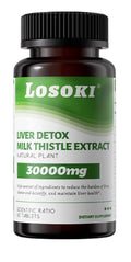 Losoki Liver Detox 30000mg Milk Thistle Extract Liver Health Antioxidant 60 Tabs