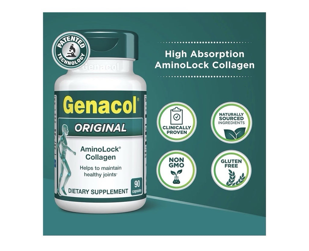 Genacol Original AminoLock Collagen Maintain Healthy Joints Women&Men 90 Capsule