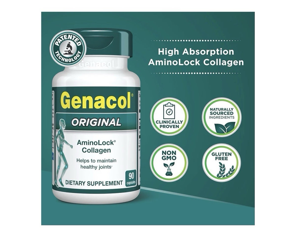 Genacol Original AminoLock Collagen Maintain Healthy Joints Women&Men 90 Capsule