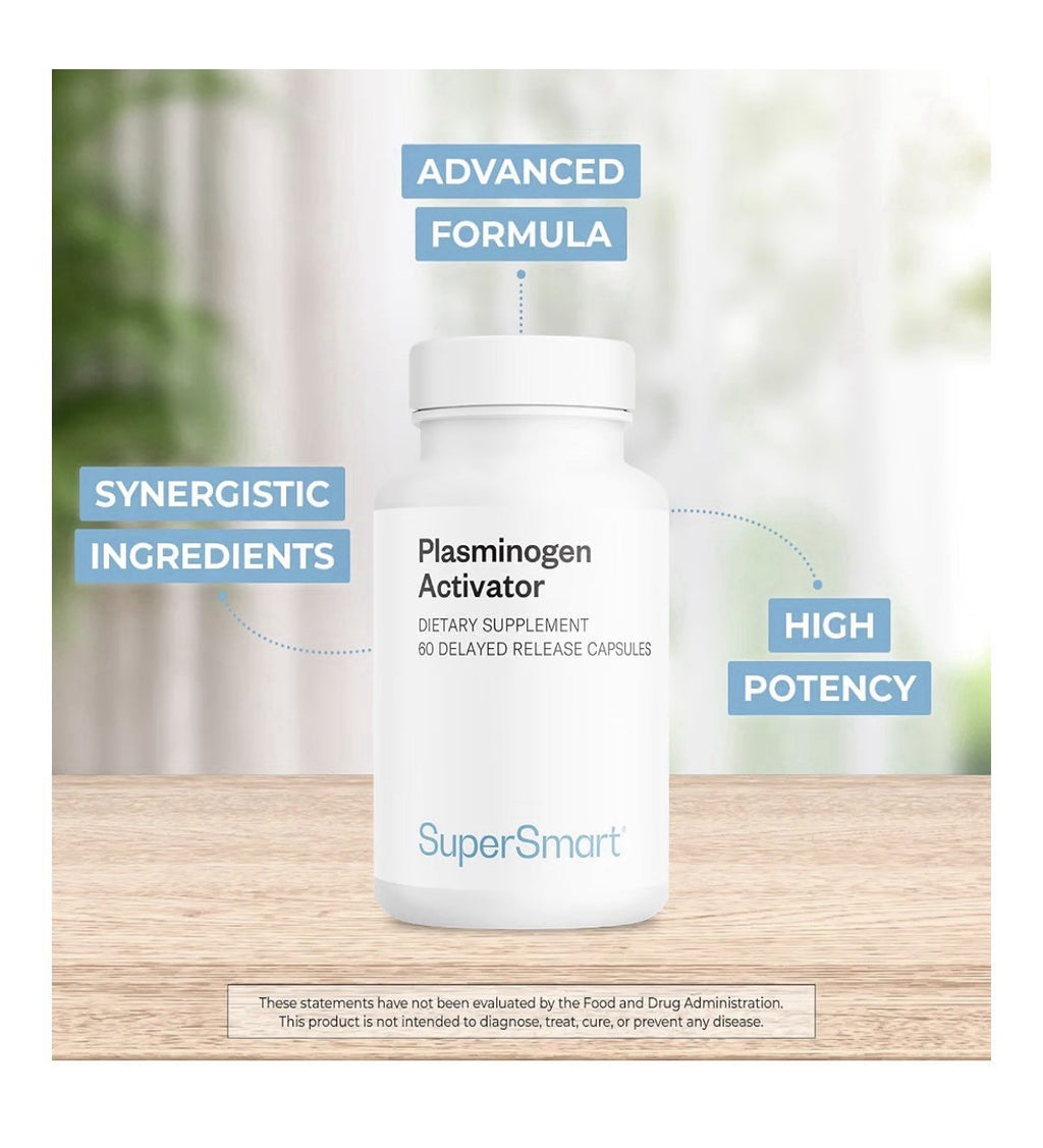 Supersmart Plasminogen Activator Advanced Formula with 60 Capsules