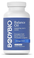 BodyBio Balance Oil Omega 3 &6 Supplement Energize Cells Brain Longevity 180sgel