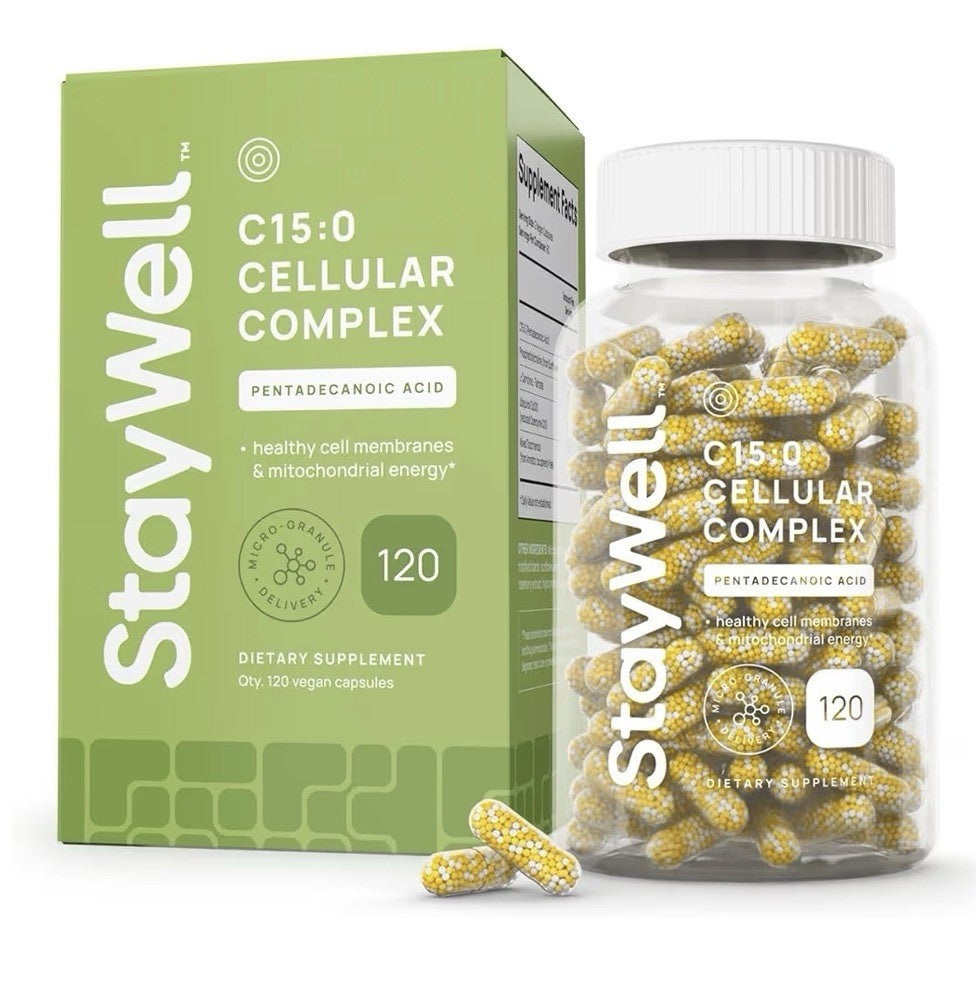 StayWell C15:0  Cellular Complex Pentadecanoic Acid Memberance Support 120 Caps