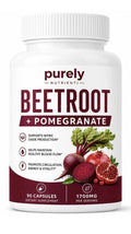 Purely Nutrient Beetroot + Pomegranate Nitric Oxide Production Blood Flow 90caps
