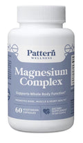 Pattern Wellness Magnesium Complex Supports Whole Body Function Muscle Bone 60ca
