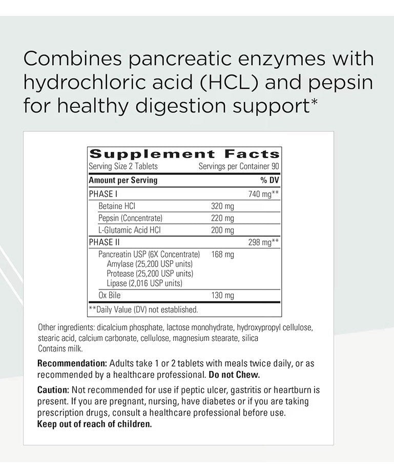 Integrative Therapeutics Panplex 2-Phase Gastric Digestive Support 180 Tablets