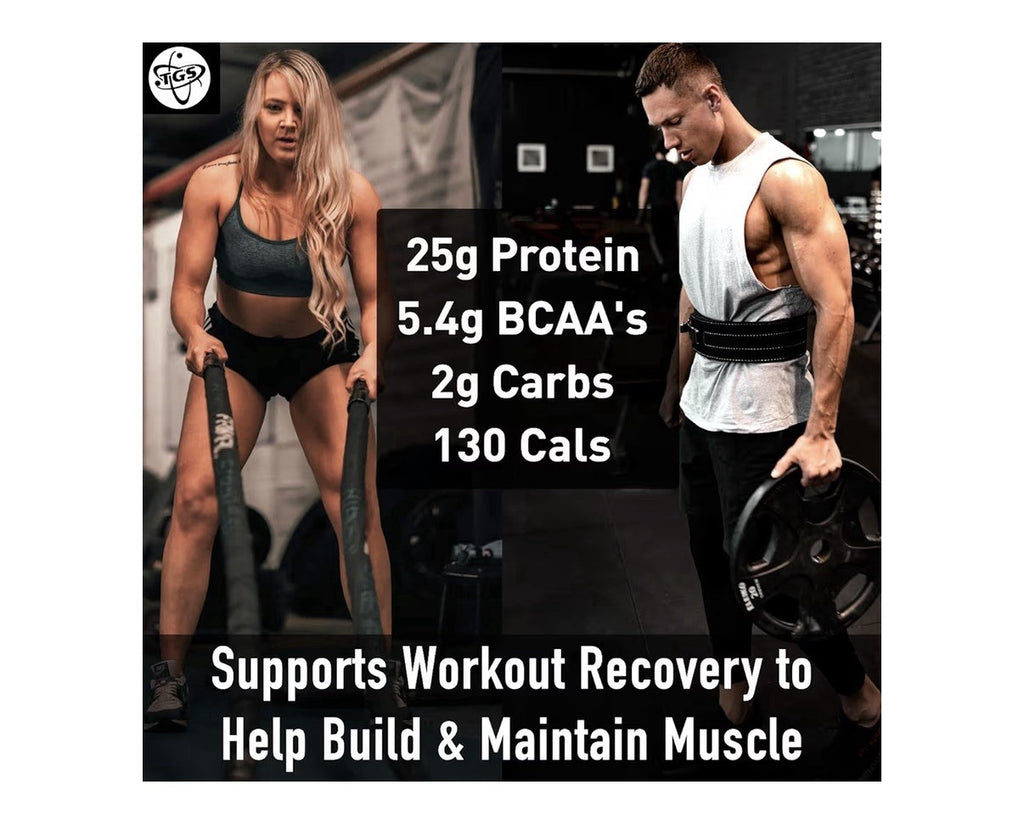 TGS Nutrition Whey Protein Powder Unflavored Unsweetened Muscle Recovery 5 Pound