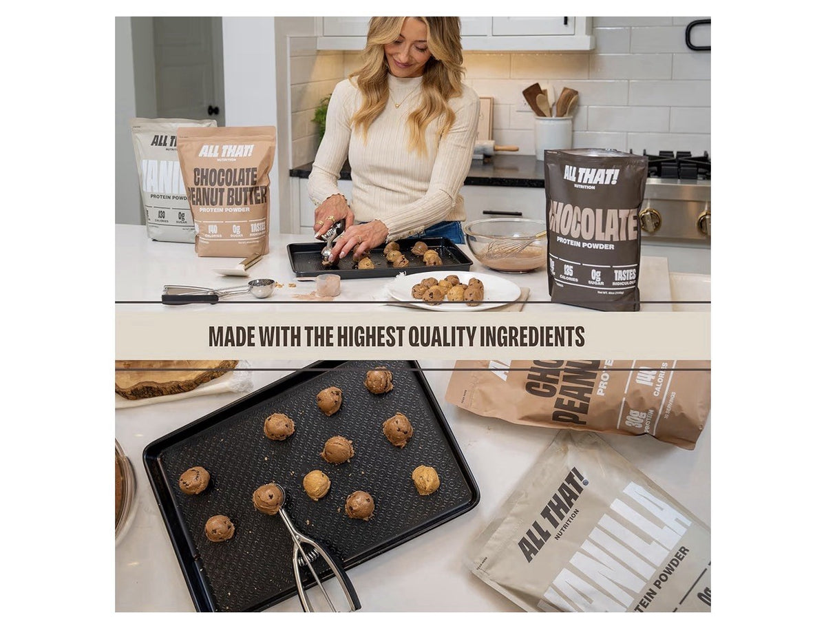 ALL THAT! NUTRITION Vanilla Protein Powder Whey Protein 30 Servings