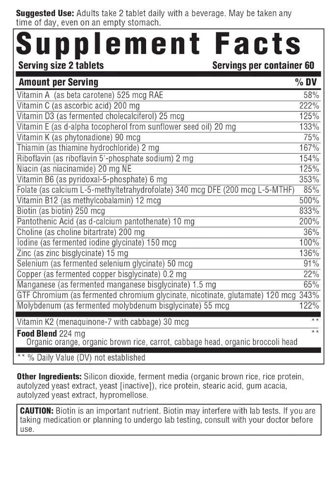 INNATE Response Formulas Mens 40+ Multivitamins With 22 Nutrients 120 Tablets