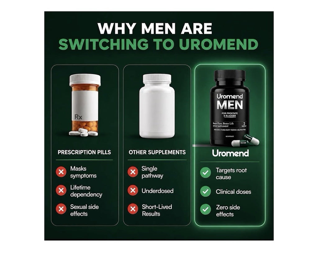 Uromend Men For Prostate & Bladder Better Flow Better Life Urinary Health 60caps