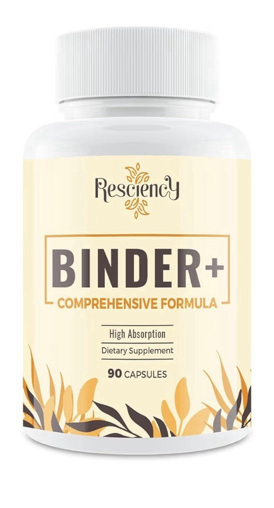 Resciency Binder+ Comprehensive Formula Detox Supplement Liver Gut Health 90caps