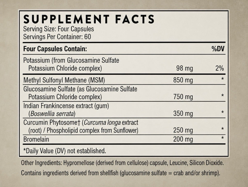 THORNE Joint Support Nutrients Dietary Supplement 240 Capsules